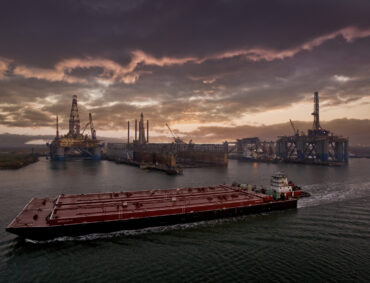 Gas Barge on Houston's Ship Channel